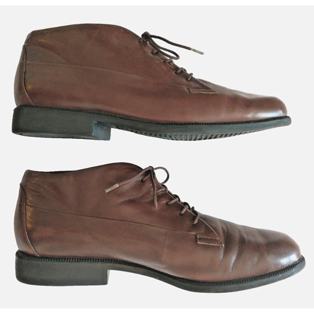 Easy Spirit Women's Ankle Boots Harverd Brown Leather Lace Up Booties - 7.5